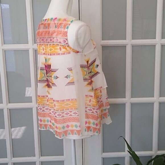 NWOT Oatt USA Layered Tiered Tank Top - Picture 5 of 13